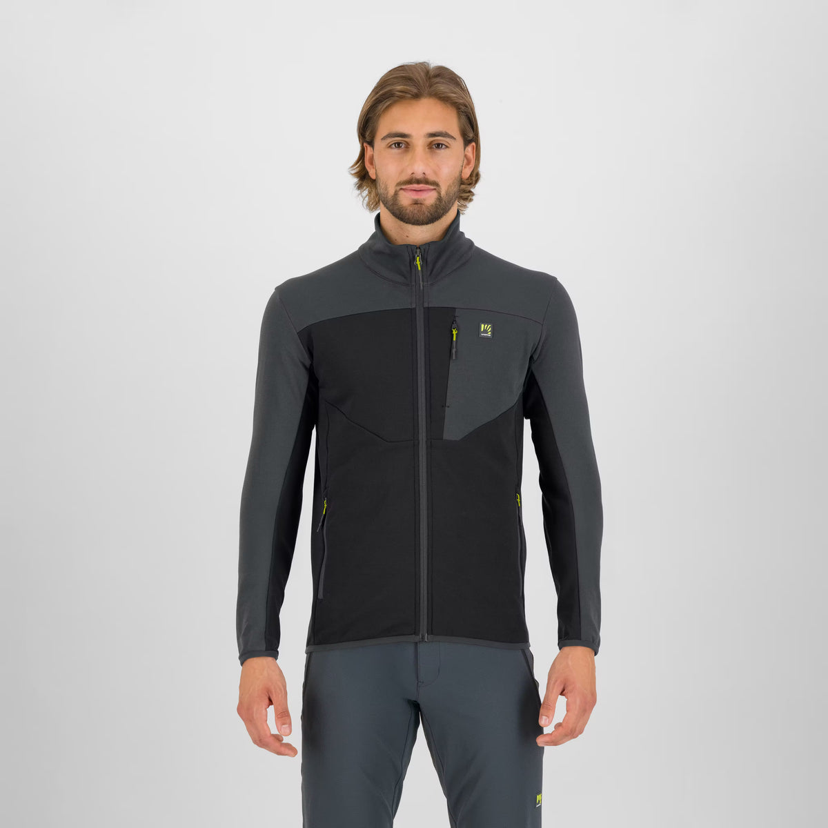 POLAIRE BIGONTINA À FERMETURE ÉCLAIR INTÉGRALE NOIR/BOIS GRIS | 2531124-401n 2027