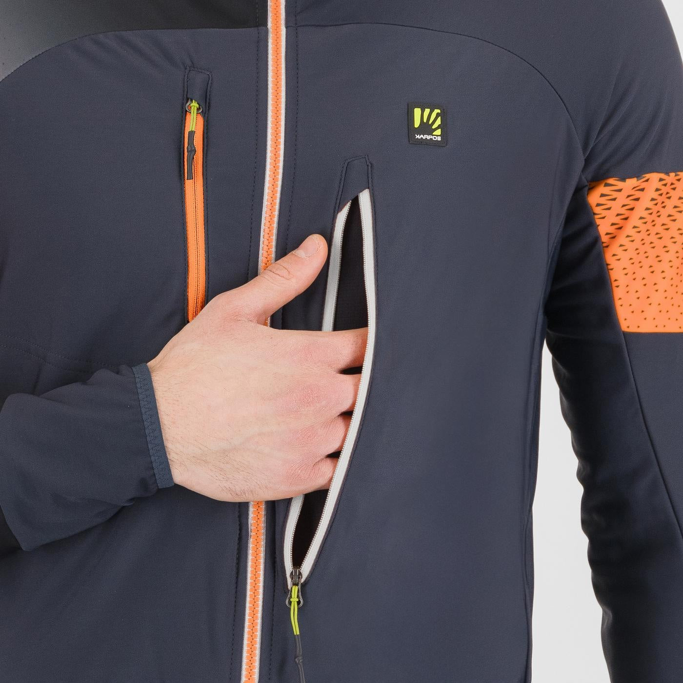 ALAGNA 2.0 JACKET WOODL.GRAY/VIBR.ORANGE | 2511041-023 2025-26