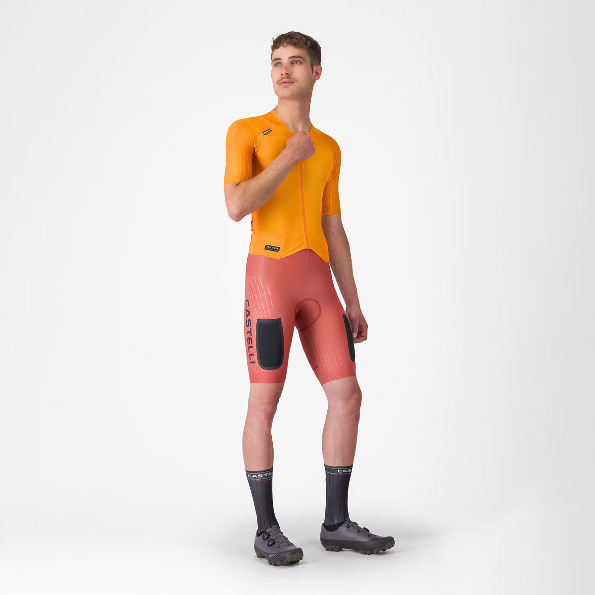 UNLIMITED SPEEDSUIT VIVID ORANGE/HOT SAUCE-BLACK | 4526024-863 2027 GRAVEL