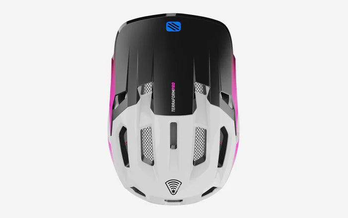CASQUE VTT Terraform Pro Couleur: White/Pink/Cyber Blue Shiny 2026