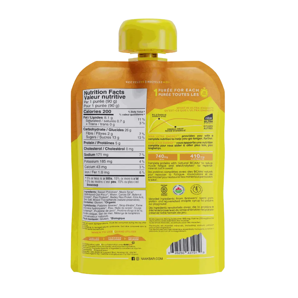 Purée énergétique | Patates douces, courge butternut - 6 purées 2026