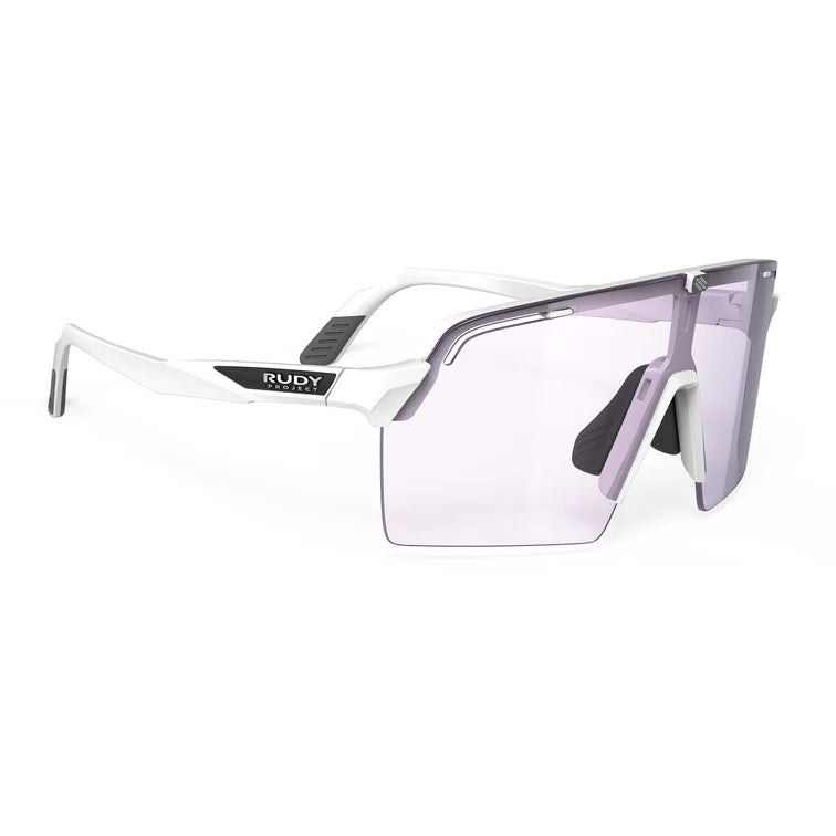 Spinshield Pro SP987569-0000 Couleur : Spinshield Pro White Gloss Frame With ImpactX Photochromic 2 Laser Purple Lenses 2026