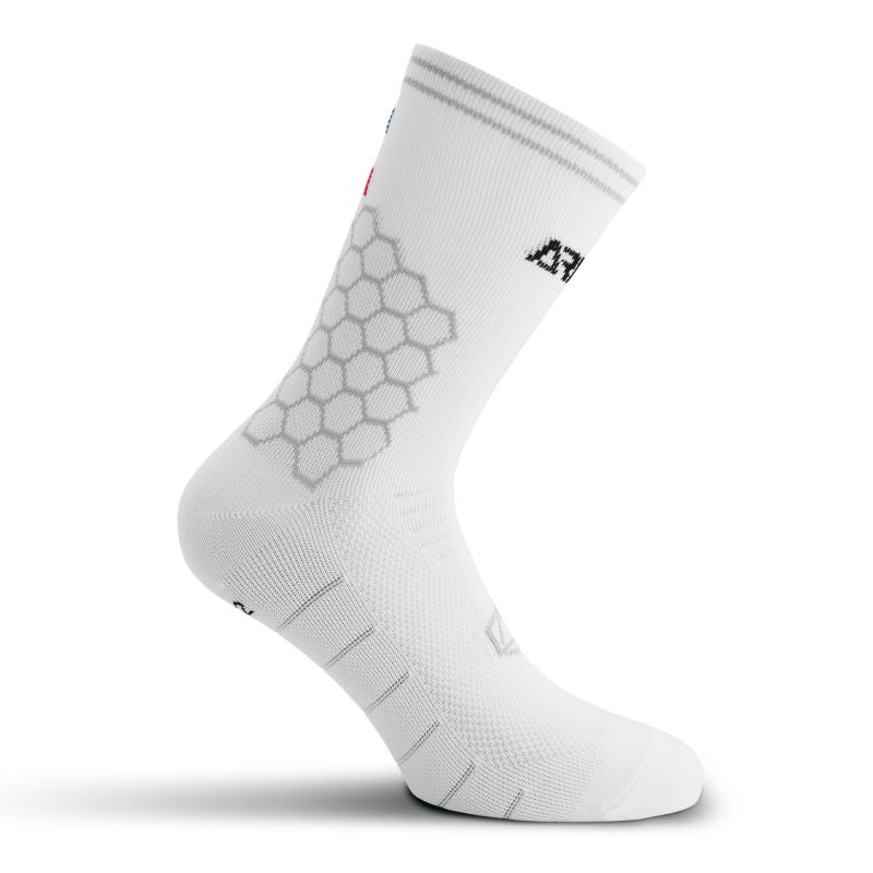 CHAUSSETTES TRAIL ARMOS COMPRESSIO BLANC A-CHAUSETTES SILA SPORTS