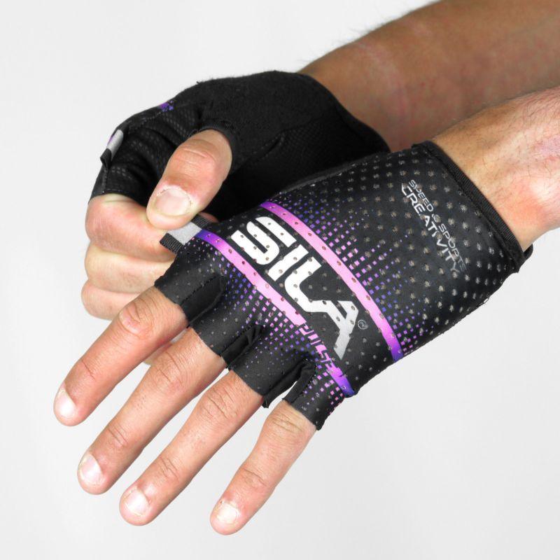 GANTS COURTS SILA PULSE STYLE - VIOLET MAGIC Référence 2892 - M - Violet A-GANTS SILA SPORTS