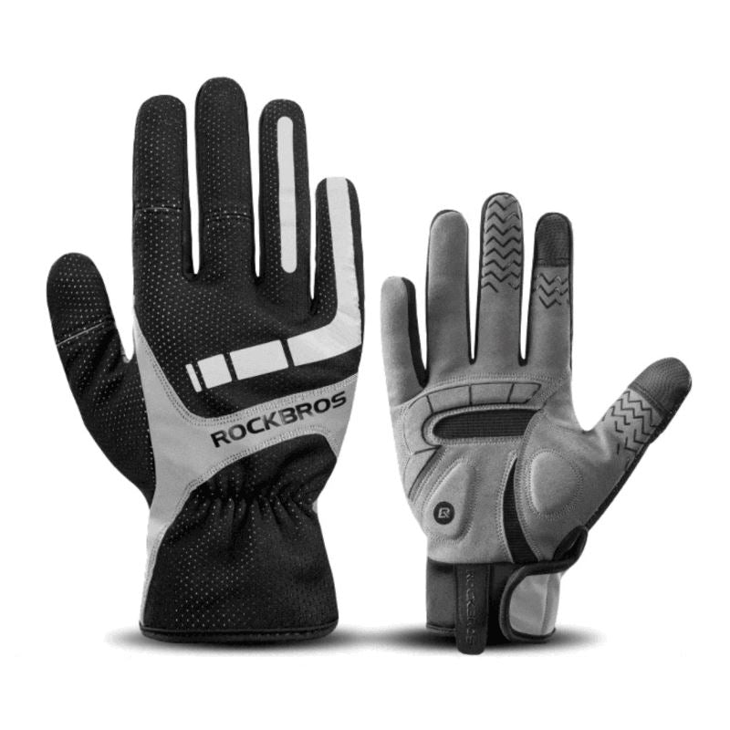 GANTS LONGS THERMIQUES HIVER ROCKBROS - Noir Référence 1842 - A-GANTS LACTIKS