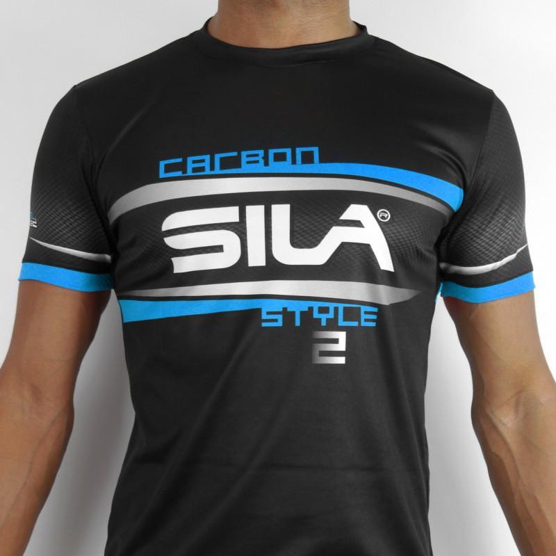 MAILLOT RUNNING HOMME - SILA CARBON STYLE 2 - BLEU - MC 1705 M-RUNNING SILA SPORT