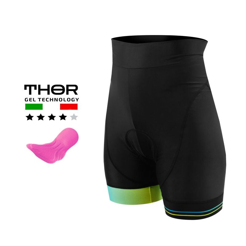 CUISSARD CYCLISME FEMME TAILLE HAUTE SILASPORT GIRLY STYLE