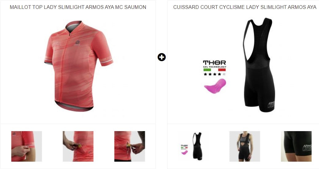 PACK ÉTÉ CYCLISME LADY SLIMLIGHT ARMOS AYA