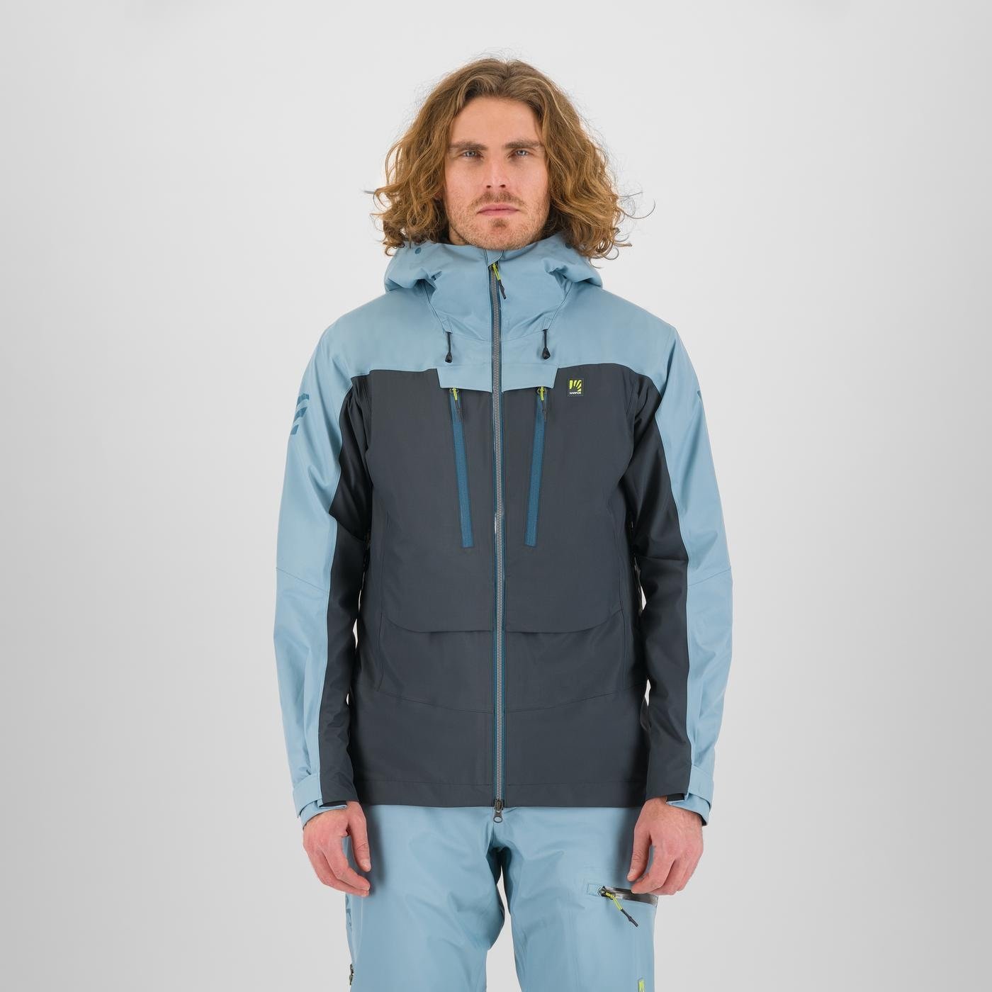 MIDI SHELL JACKET WOODL.GRAY/SMOKE BLUE | 2511019-008  2025-26