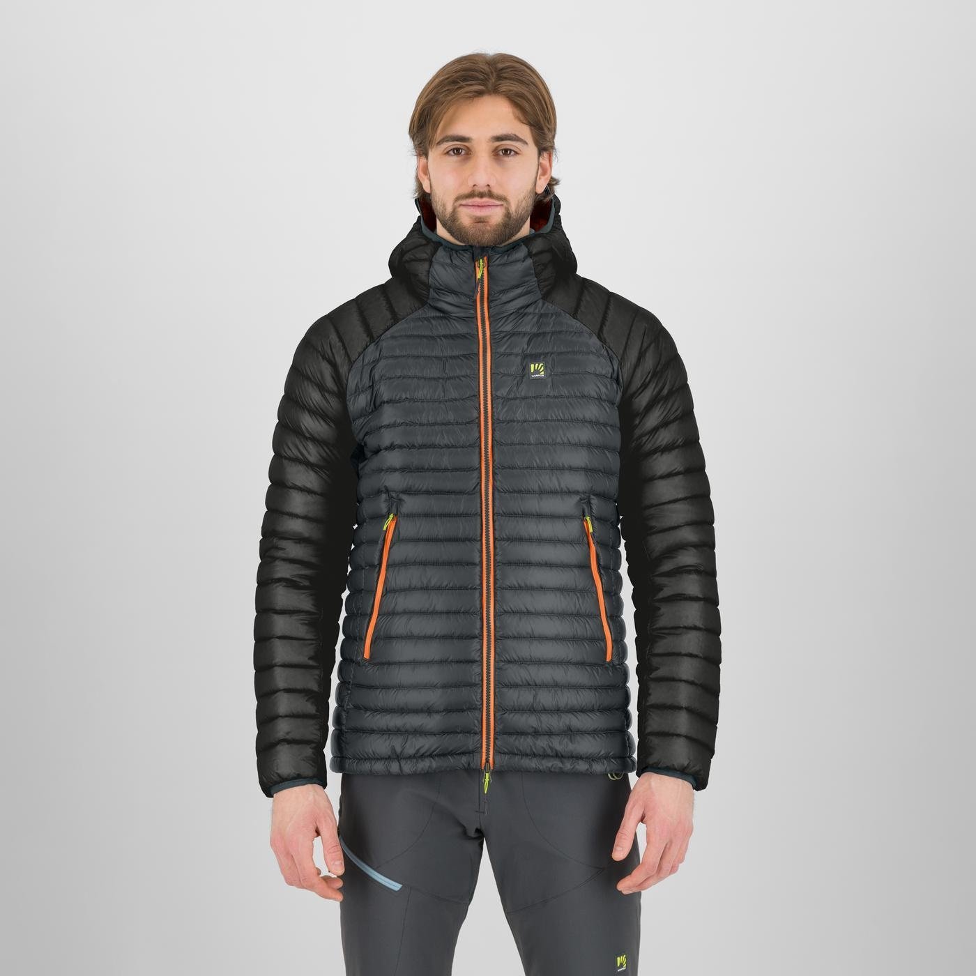 ALAGNA DOWN JACKET  WOODL.GRAY/VIBR.ORANGE | 2511021-023    2025-26