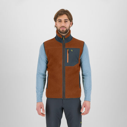 MOIAZZA RETRò FLEECE VEST  MAHOGANY/WOODL.GRAY | 2531078-022  2026