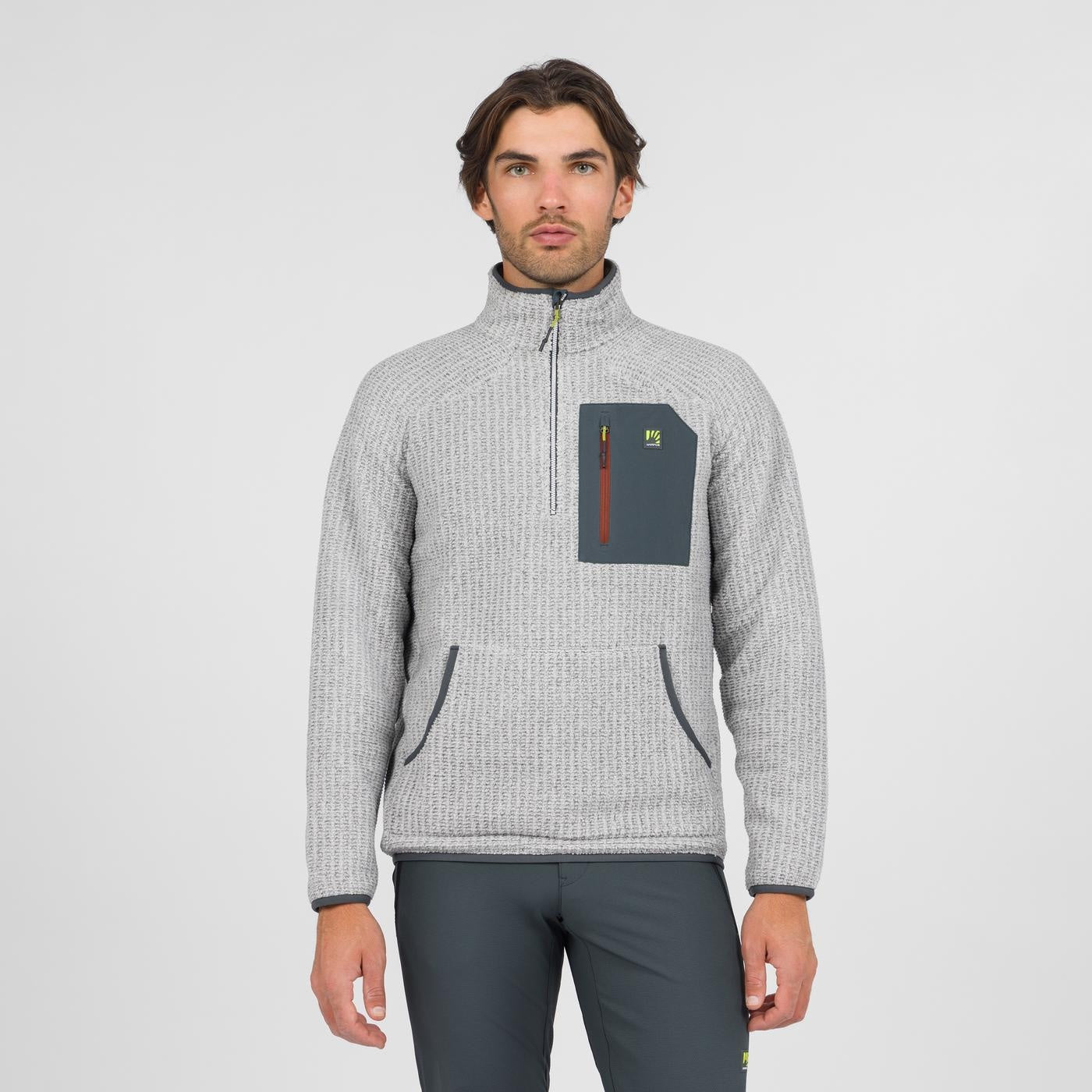 POLAIRE DEMI-ZIP ROCCHETT     MICRO CHIP/WOODL.GRAY | 2531098-021    2026