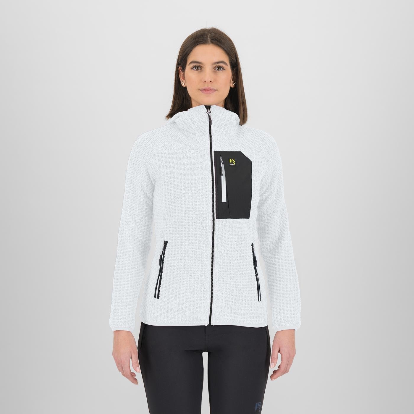 ROCCHETTA EVO HOODIE W FLEECE   BRIGHT WHITE/BLACK | 2532096-150    2026