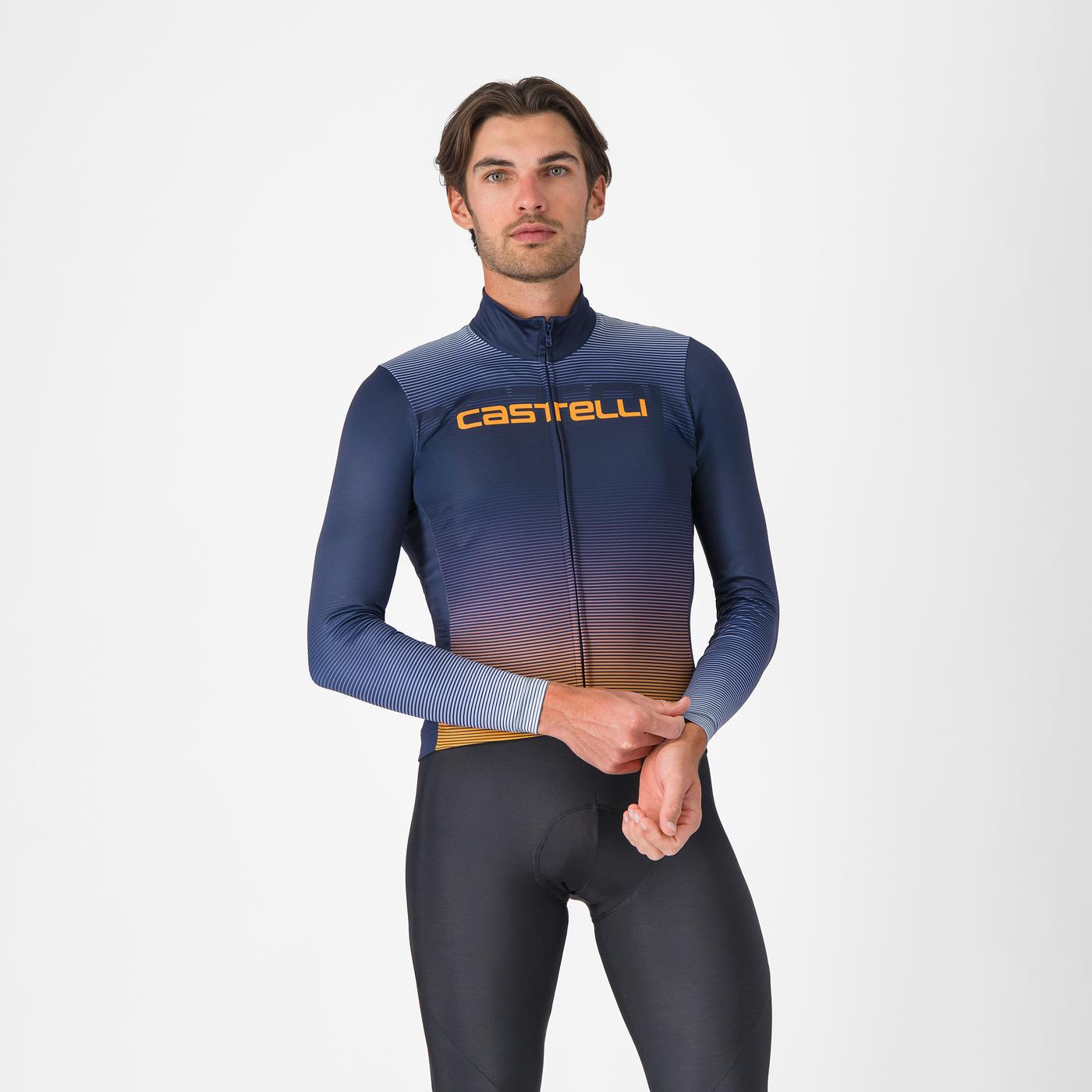 MAILLOT THERMIQUE APICE Couleur : BLEU BELGE/ORANGE VIF-HIVER  | 4525511-424    2026