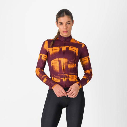 BLUR THERMAL JERSEY    Couleur : DEEP BORDEAUX/VIVID ORANGE  | 4525537-625  2026