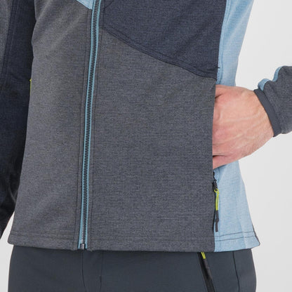 POLAIRE FEDERA À FERMETURE ÉCLAIR COMPLÈTE   WOODL.GRIS/NOIR/BLEU FUMÉE | 2531023-008       2026