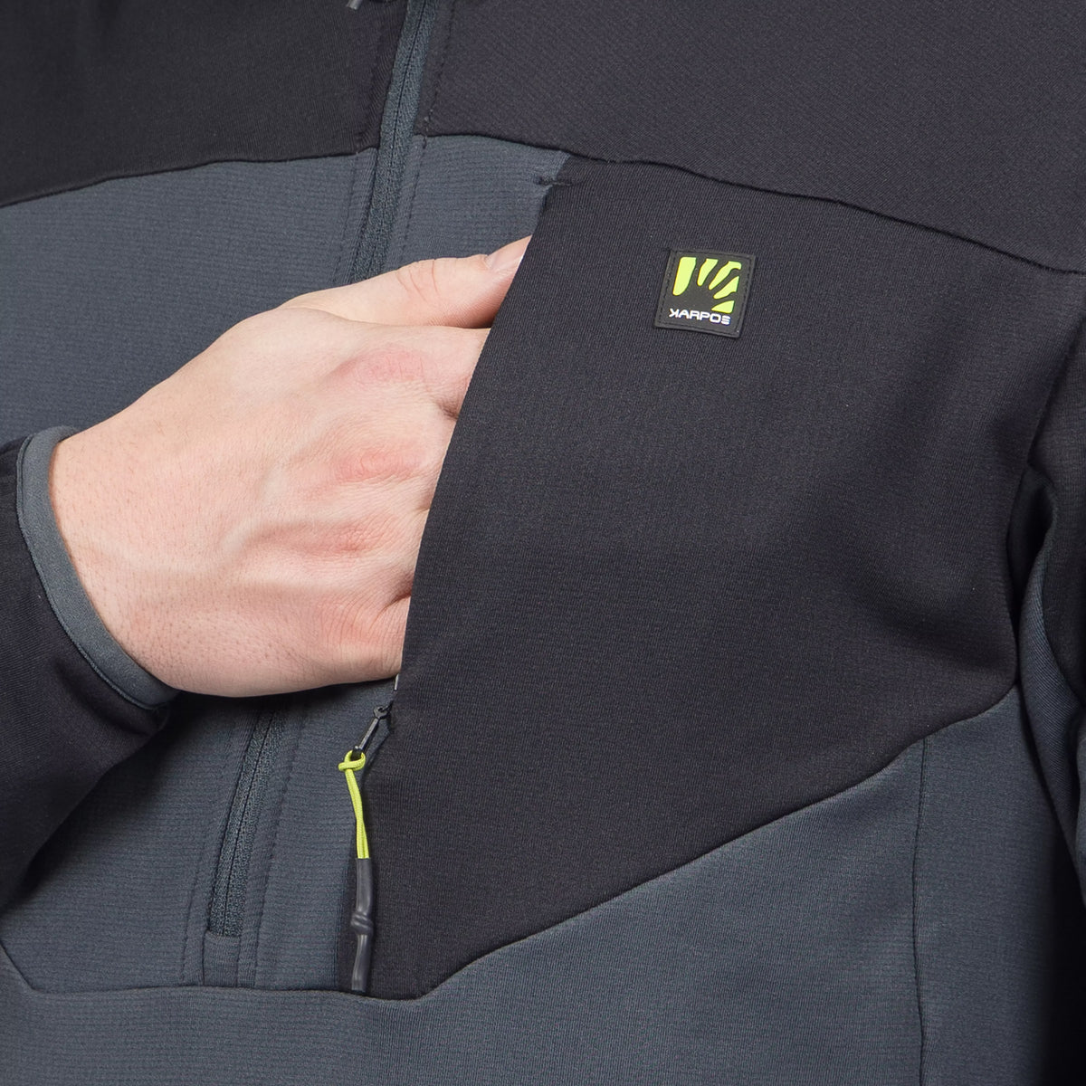 POLAIRE BIGONTINA DEMI-ZIP       WOODL.GRIS/NOIR | 2531125-401n      2027