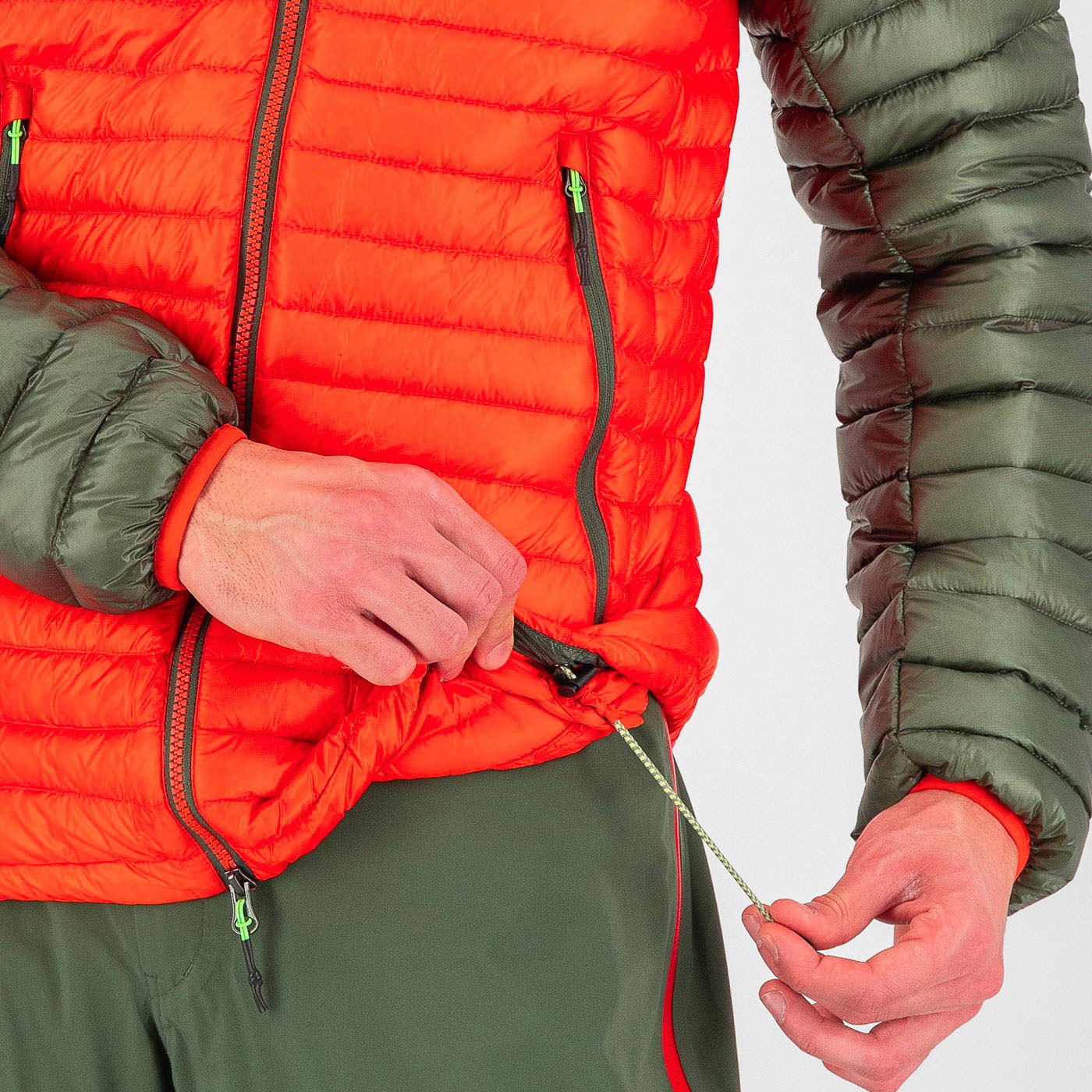 ALAGNA DOWN JACKET  SPICY ORANGE/THYME | 2511021-024     2025-26