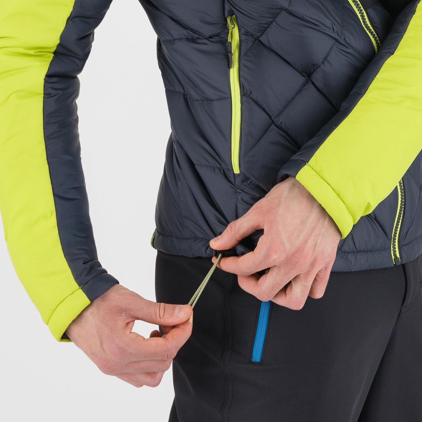 LASTEI UP JACKET WOODL.GRAY/ACID LIME | 2511044-038  2026