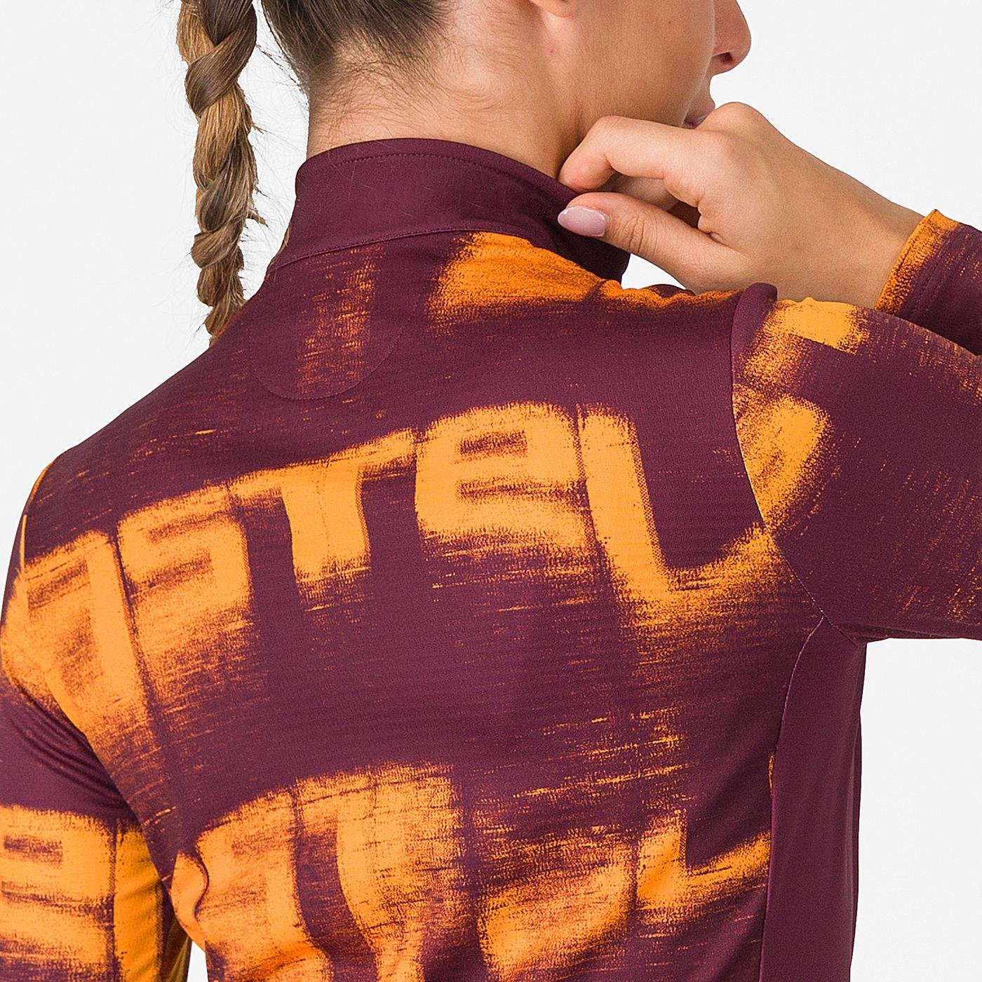 BLUR THERMAL JERSEY    Couleur : DEEP BORDEAUX/VIVID ORANGE  | 4525537-625  2026