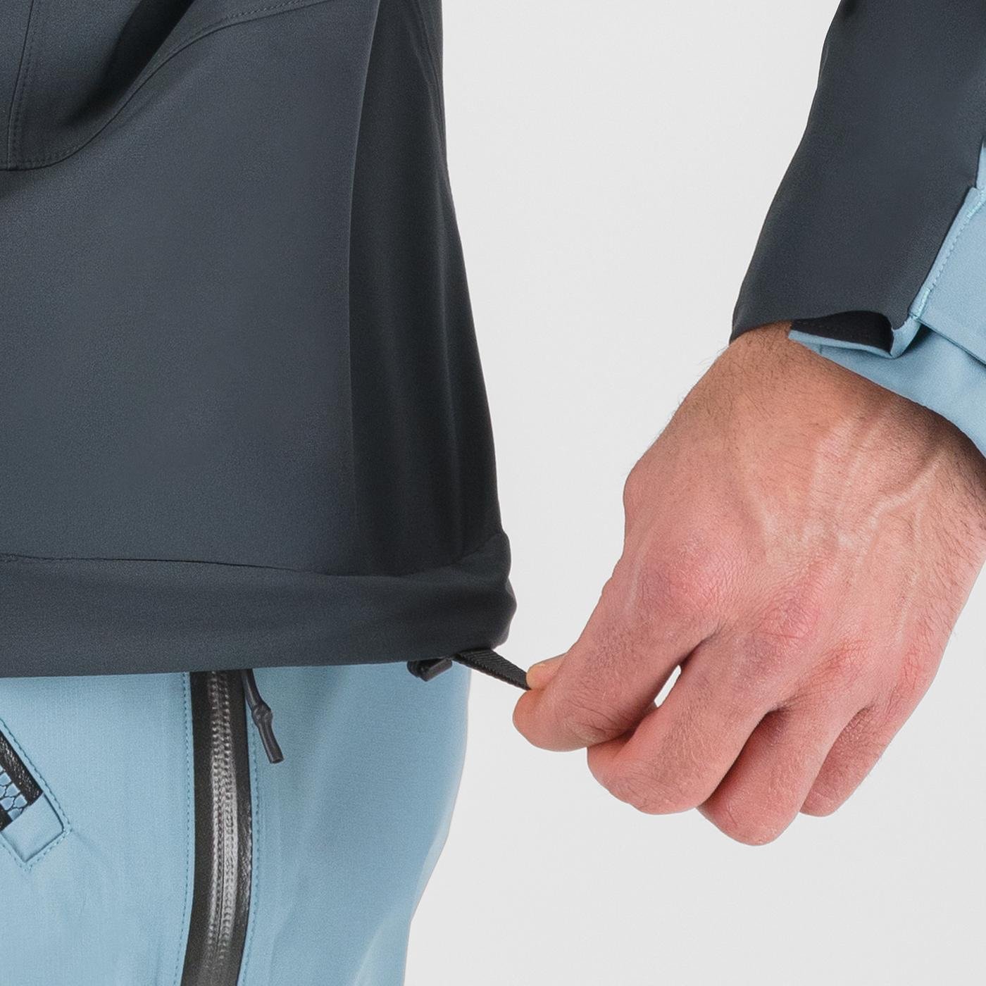 MIDI SHELL JACKET WOODL.GRAY/SMOKE BLUE | 2511019-008  2025-26