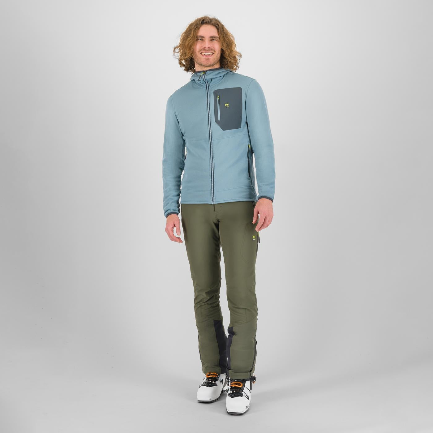 POLAIRE À CAPUCHE ANTERMOIA  BLEU FUMÉ/GRIS BOIS | 2531094-008  2026