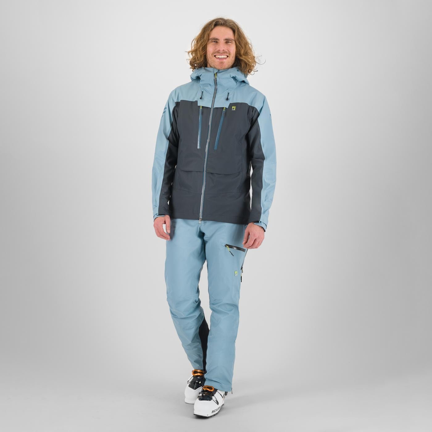 MIDI SHELL JACKET WOODL.GRAY/SMOKE BLUE | 2511019-008  2025-26