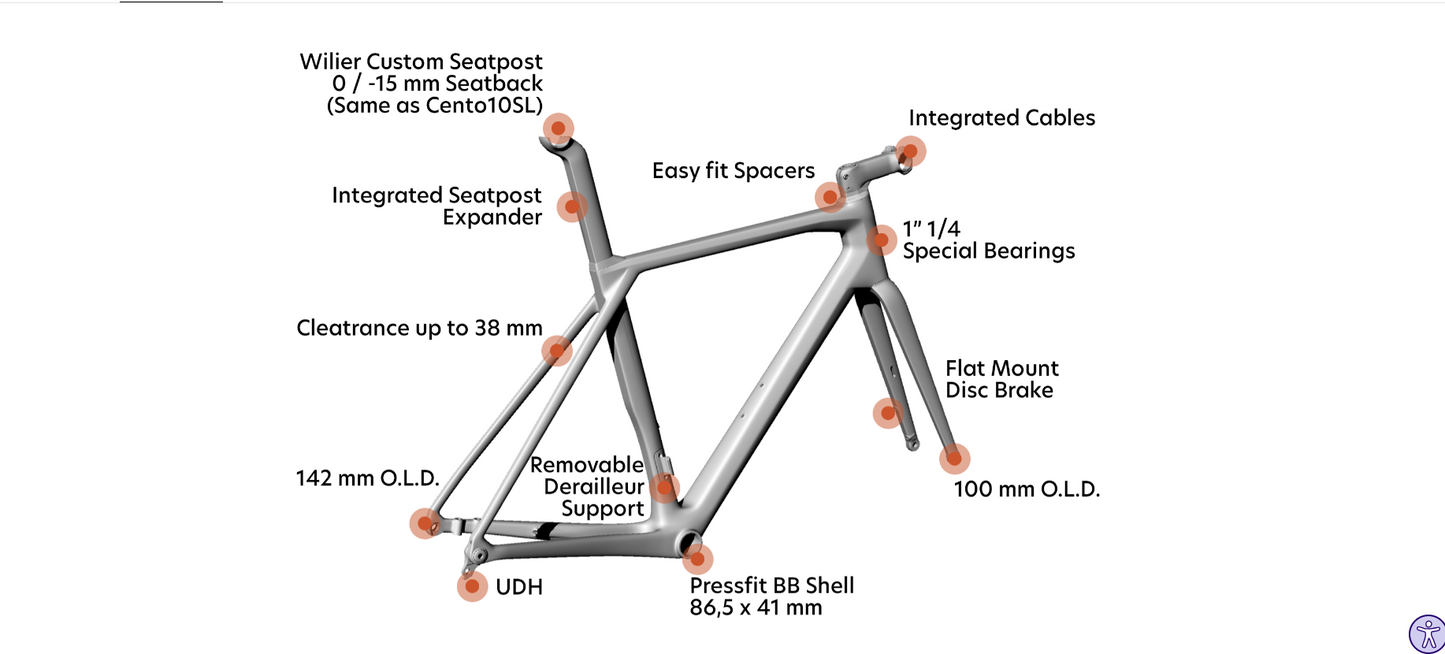 Granturismo SL     E640V38	R11 Black Silver  Glossy   SRAM RIVAL AXS E1 2x12	MICHE SWR EVO 40 CARBON    2026