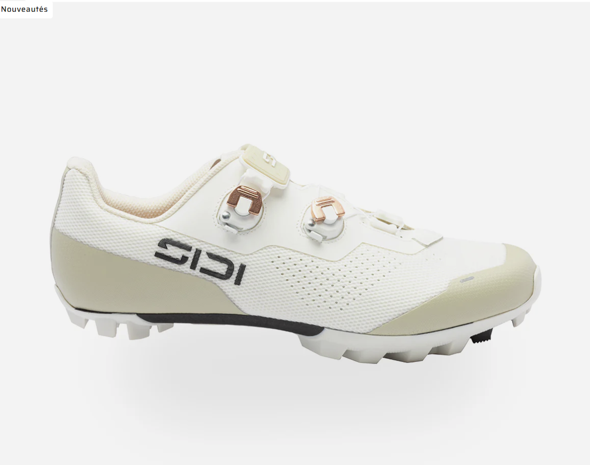 CHAUSSURES SIDI  DOMINATEUR X  MTB FEMME 2026  Couleur : blanc glacier - sable