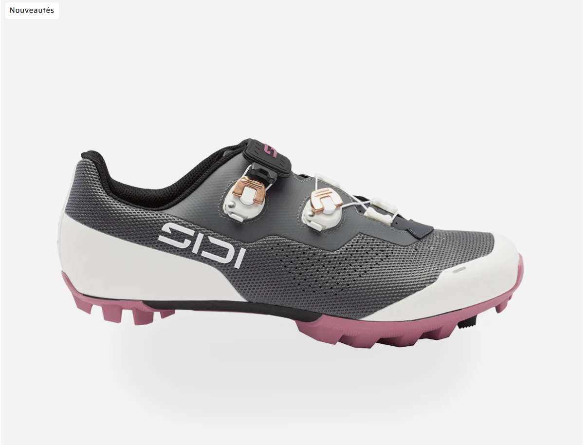 CHAUSSURES SIDI  DOMINATEUR X MTB FEMME 2026  Couleur : anthracite - blanc glacé