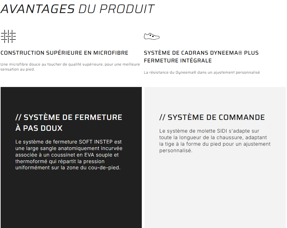 CHAUSSURES SIDI GENIUS X  2026   Couleur : anthracite - noir