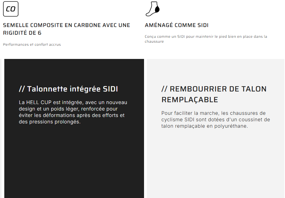 CHAUSSURES SIDI GENIUS X  2026   Couleur : anthracite - noir