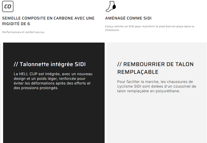 CHAUSSURES SIDI GENIUS X  2026   Couleur : anthracite - noir