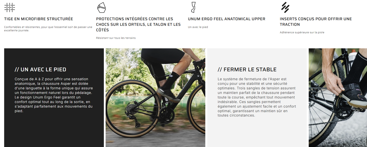 CHAUSSURES SIDI ASPER  2026  Optimisé pour le gravier    Couleur : gris givré - blanc glacé