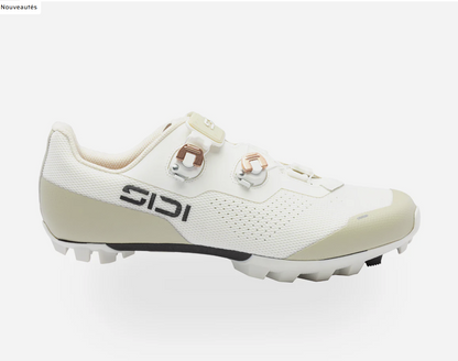 CHAUSSURES SIDI  DOMINATEUR X  MTB FEMME 2026  Couleur : blanc glacier - sable