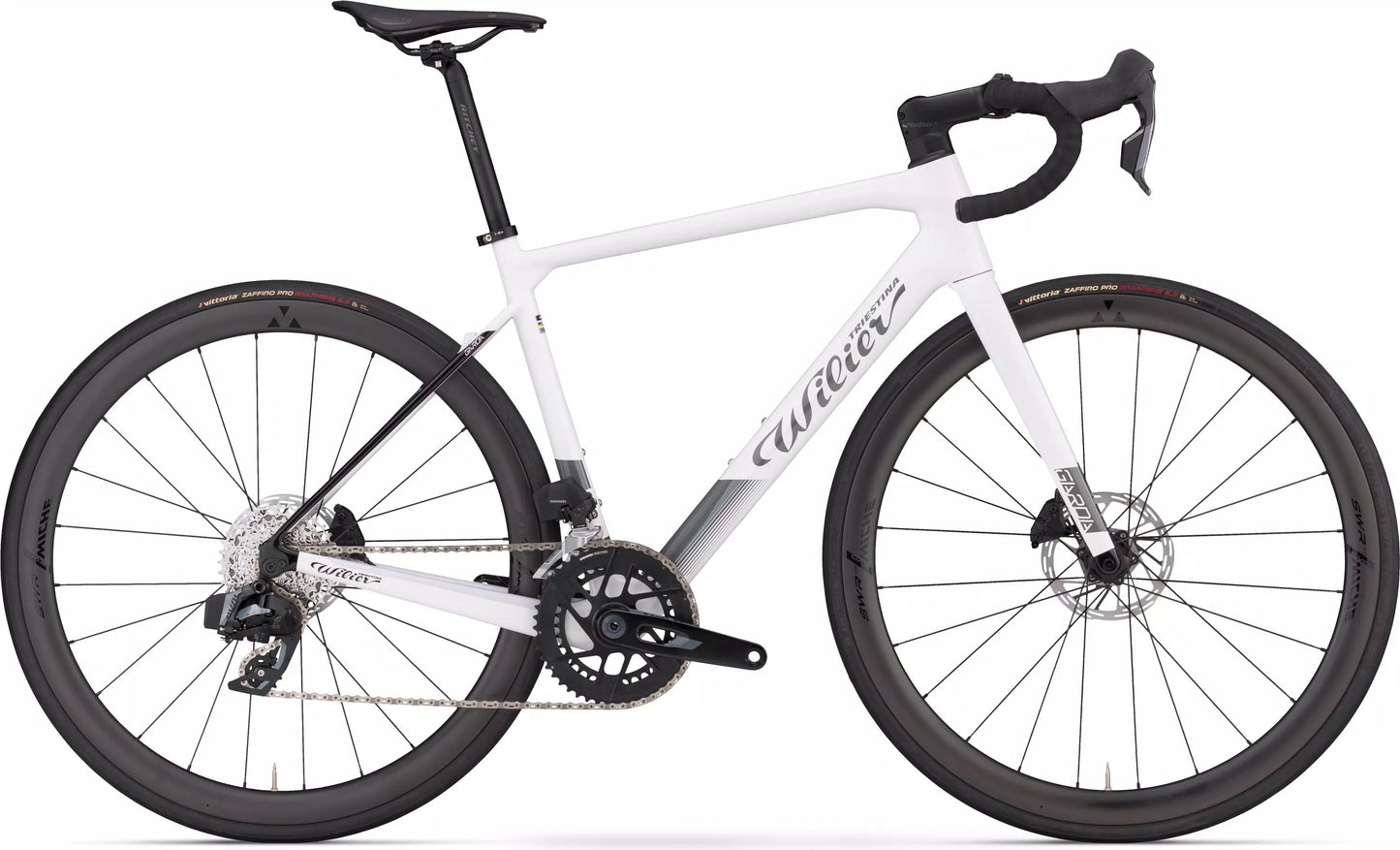GARDA+STEMMA S2  E606V3X	    G40 White Black Glossy    SRAM RIVAL AXS E1 2x12	MICHE REFLEX DX 2026