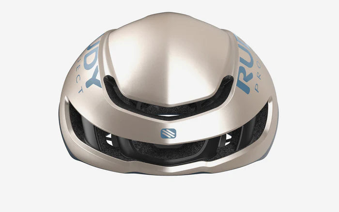 Casque Nytron      Couleur: Champagne/Blue Avio Metal Shiny 2026 )
