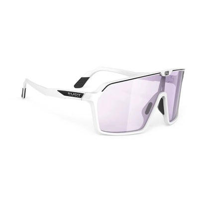 LUNETTE Spinshield   Color: White Matte With ImpactX Photochromic 2 Laser Purple Lenses 2026