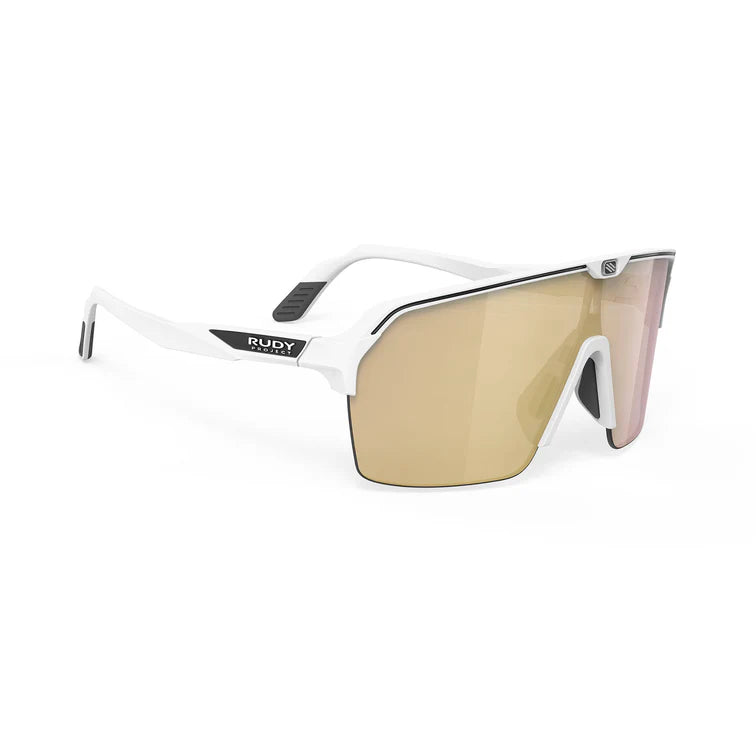 LUNETTE  Spinshield Air  Monture blanche mate avec verres dorés multicouches 2026