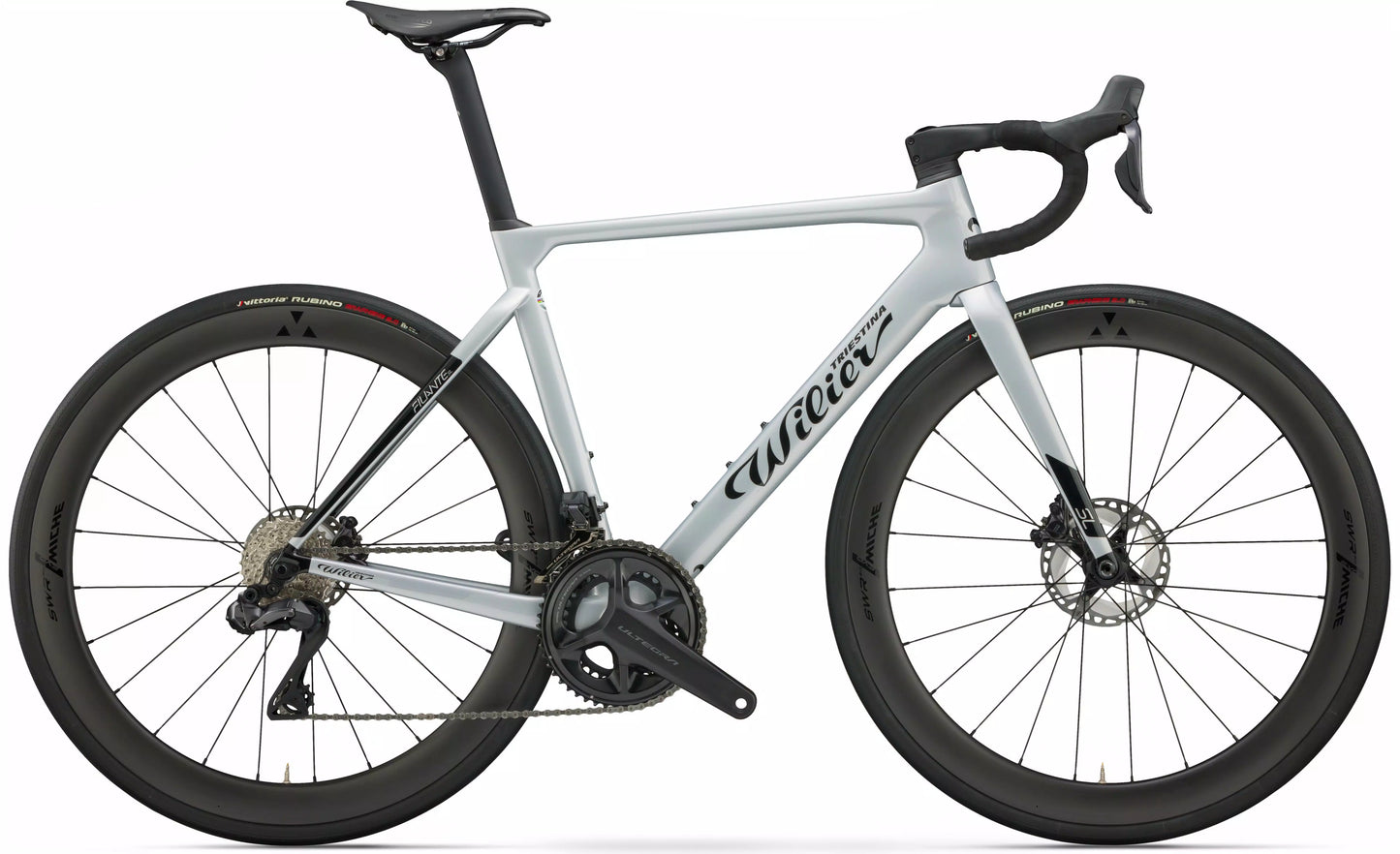 FILANTE SL +Z BAR   E639V3C (with carbon Z BAR)  	F12 Silver, Black - Glossy  SRAM RIVAL AXS E1 2x12	MICHE SWR EVO 50 CARBON 2026