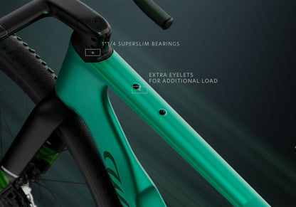 E628VYJ (with alloy STEMMA S2  )   	V12 Neon Purple  Glossy SRAM RIVAL XPLR AXS E1 1x13S	MICHE GRAFF ALLROAD  2026