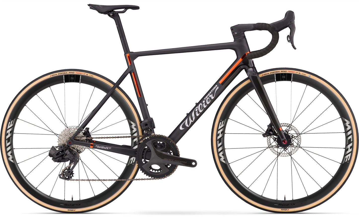 Verticale SLR   E508TBK	Q1 Core Black - Matt & Glossy   SRAM RED AXS E1 2x12 + POWERMETER	MICHE KLEOS RD 36 CARBON | CERAMICSPEED BEARINGS  2026