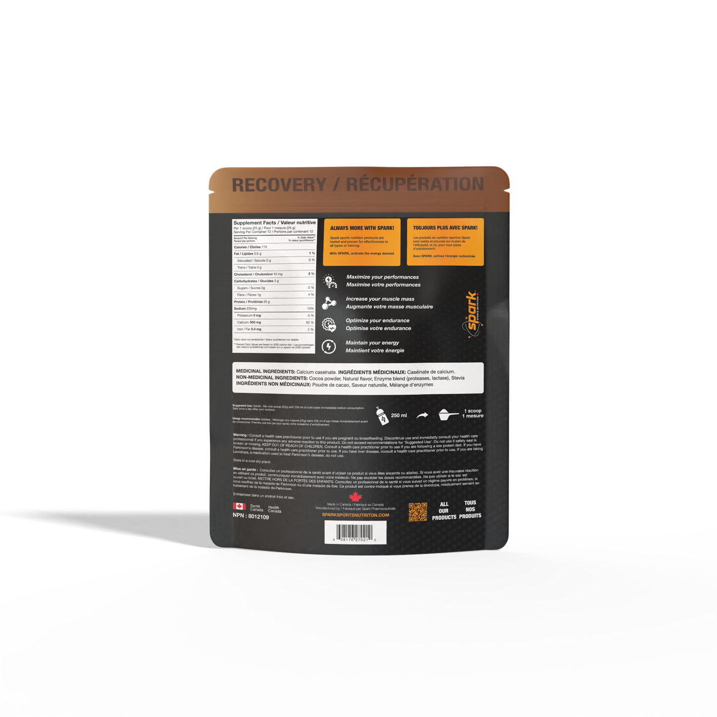 SPARK PROTÉINE DE RÉCUPÉRATION  CHOCOLAT 2026