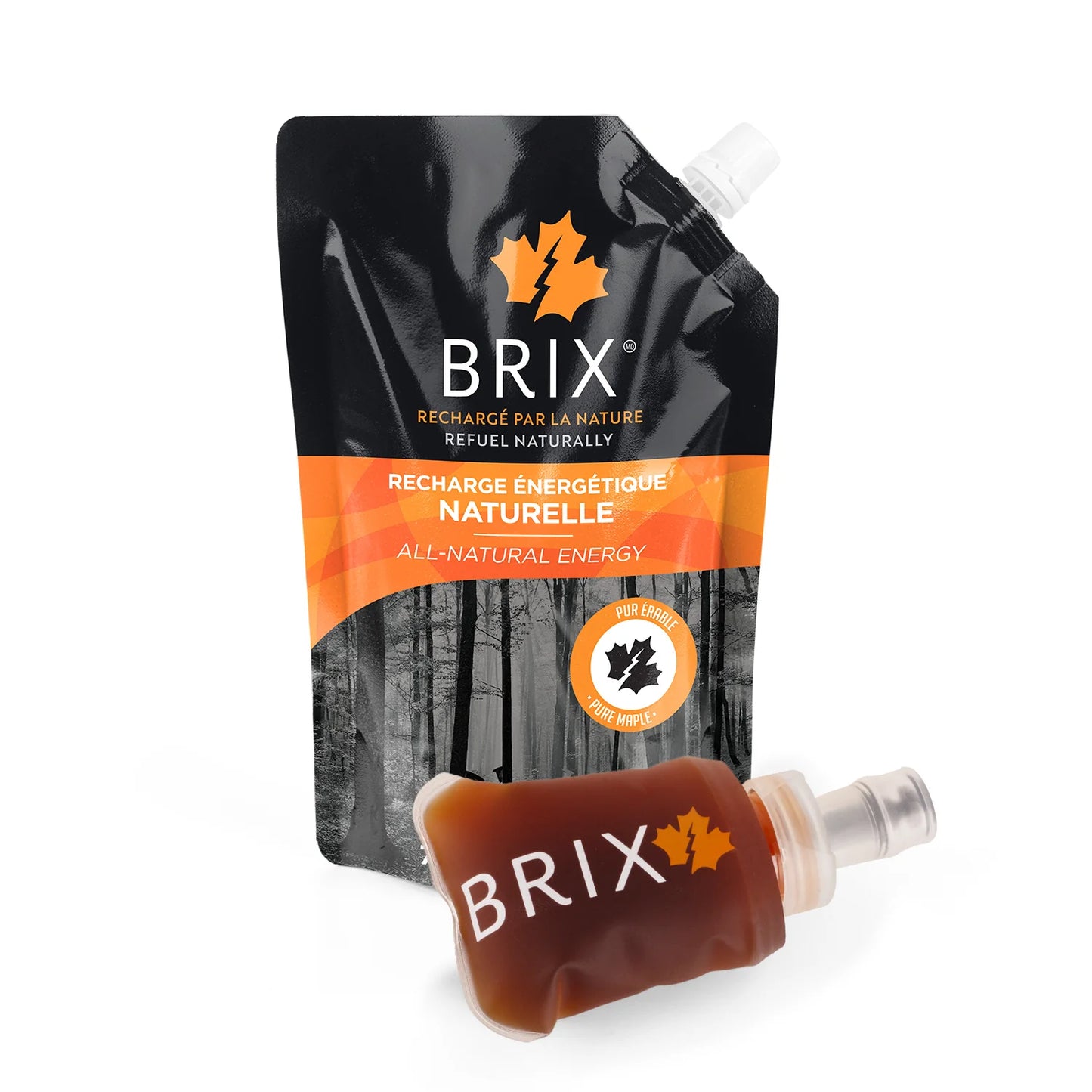 KIT RECHARGE BRIX +FLASQUE EN SILICONE SOUPLE (FLASQUE)  2 Doses OU 4 Doses
