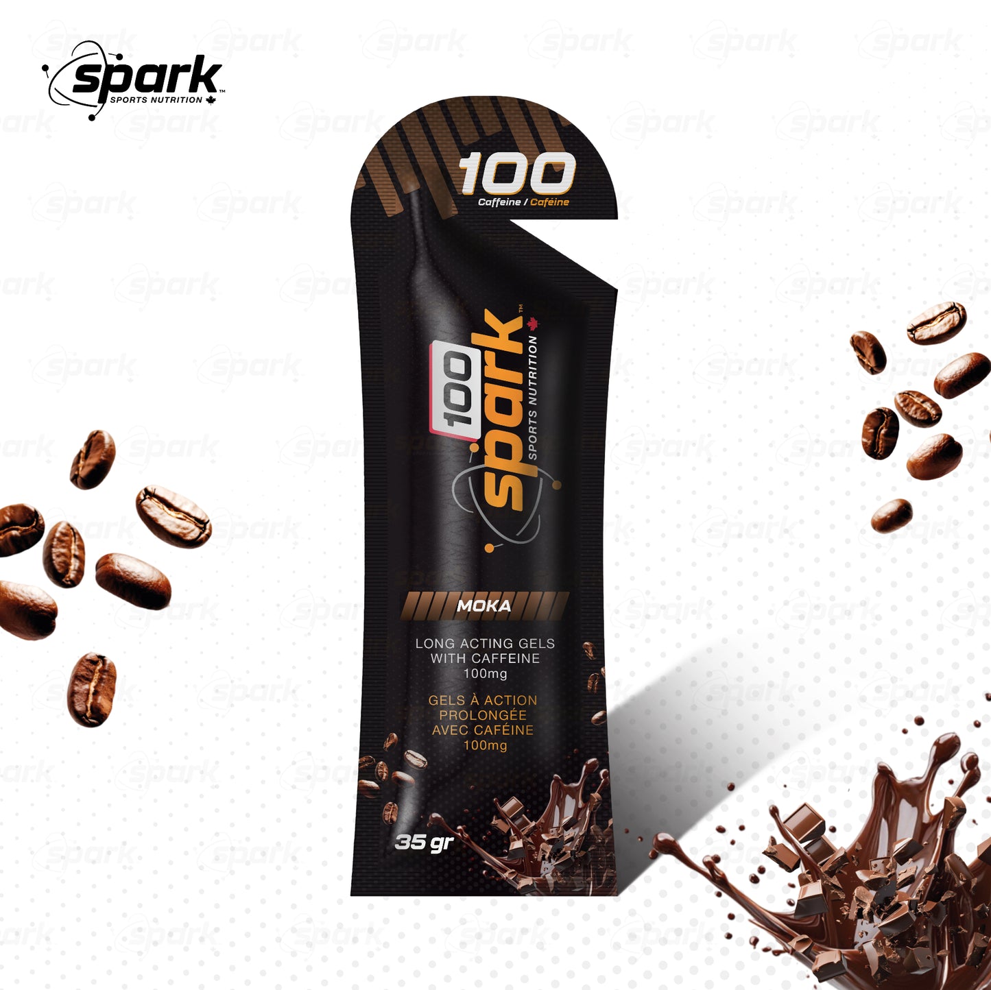 SPARK GELS  100  moka  35 g MG CAFÉINE  2026