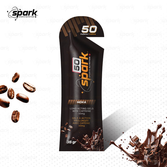 SPARK GELS  50  MOKA   50 MG CAFÉINE  2026