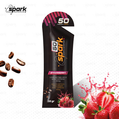 SPARK GELS  50  FRAISE   50 MG CAFÉINE  2026