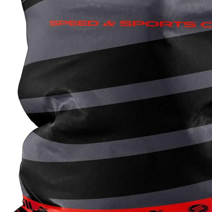 BANDANA TOUR DE COU multifonction SILA - SS Créativity Noir / Rouge A-BANDANA SILA SPORT 