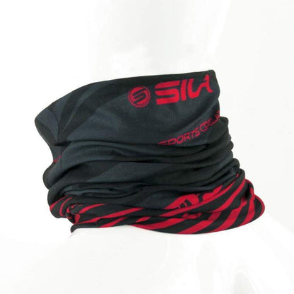 BANDANA TOUR DE COU multifonction SILA - SS Créativity Noir / Rouge A-BANDANA SILA SPORT 