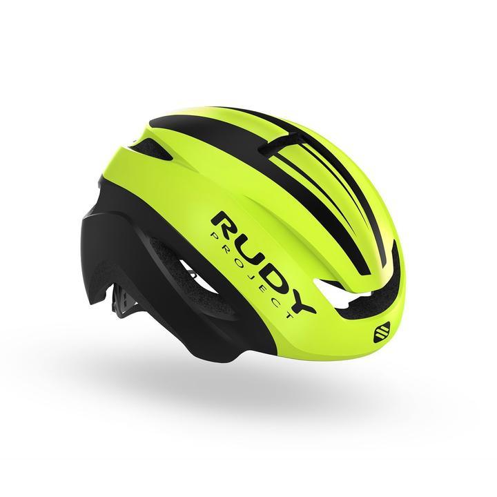 CASQUES VOLANTIS HL 75 00 US | 185 VOLANTIS YELLOW FLUO - NOIR MAT E-CASQUES RUDY PROJECT 